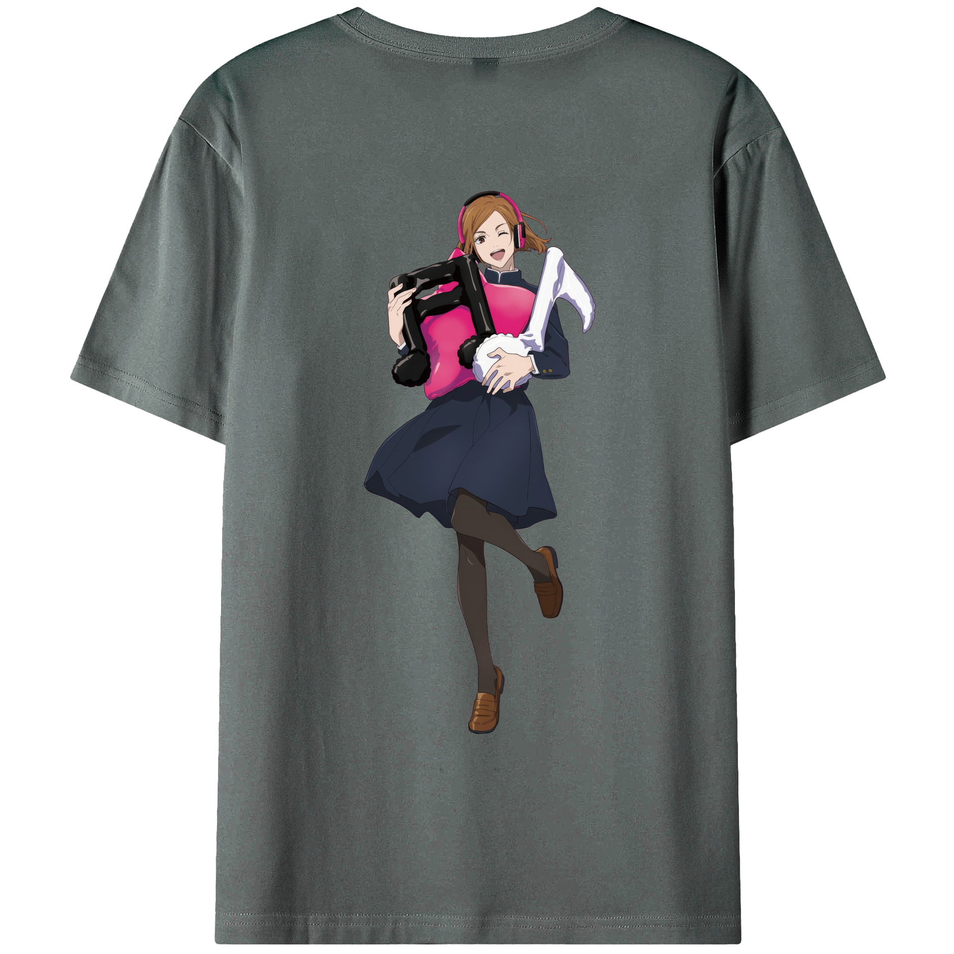 （画像用） 呪術廻戦 Jujutsu Kaisen 綿100％ メンズ半袖Tシャツ（バックプリント） 通気性